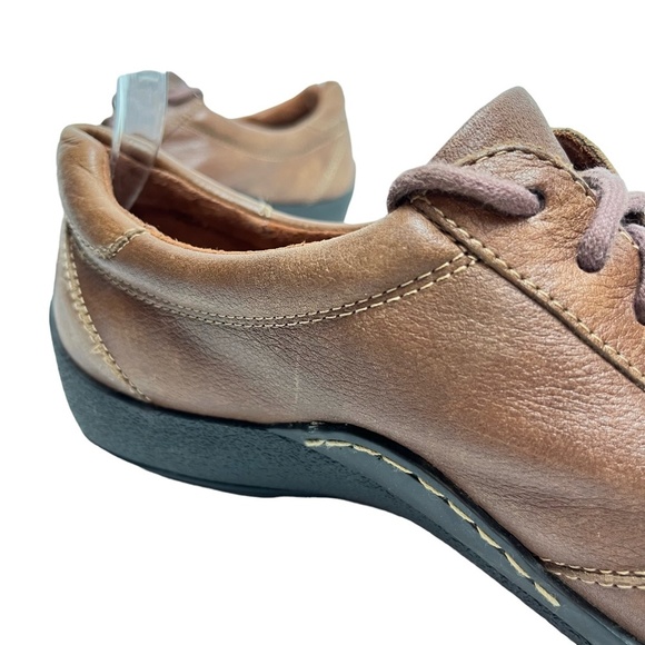 NATURALIZER FEDDRA Brown Tan Genuine Leather Lace Up Casual Shoes Comfort sz 9 N - Picture 15 of 15